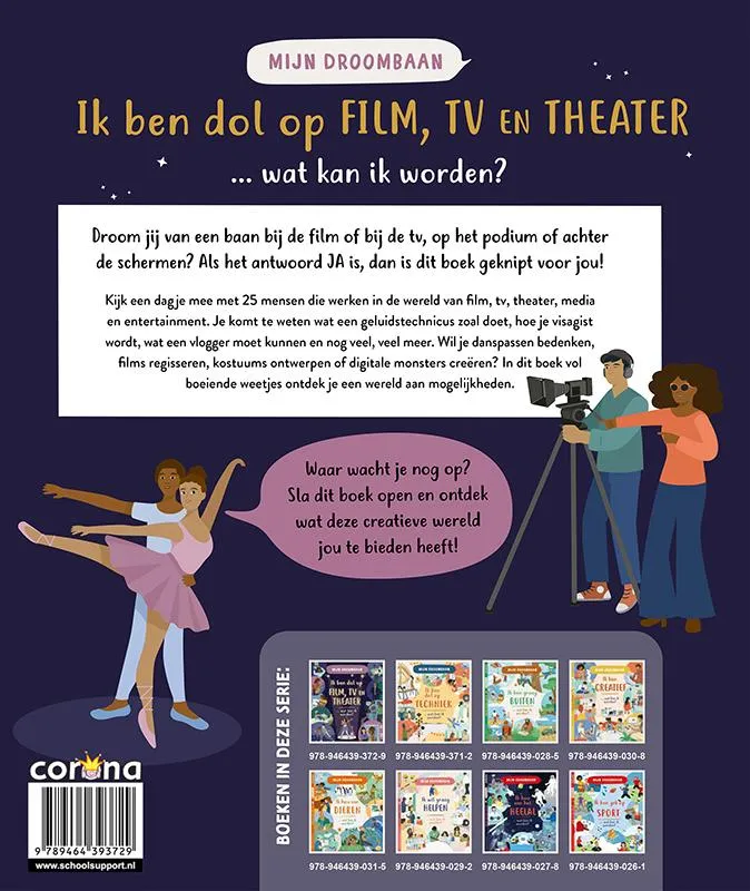 Ik ben dol op film, tv en theater … wat kan ik worden? | 9789464393729 Ik ben dol op film, tv en theater … wat kan ik worden? - Afbeelding 2