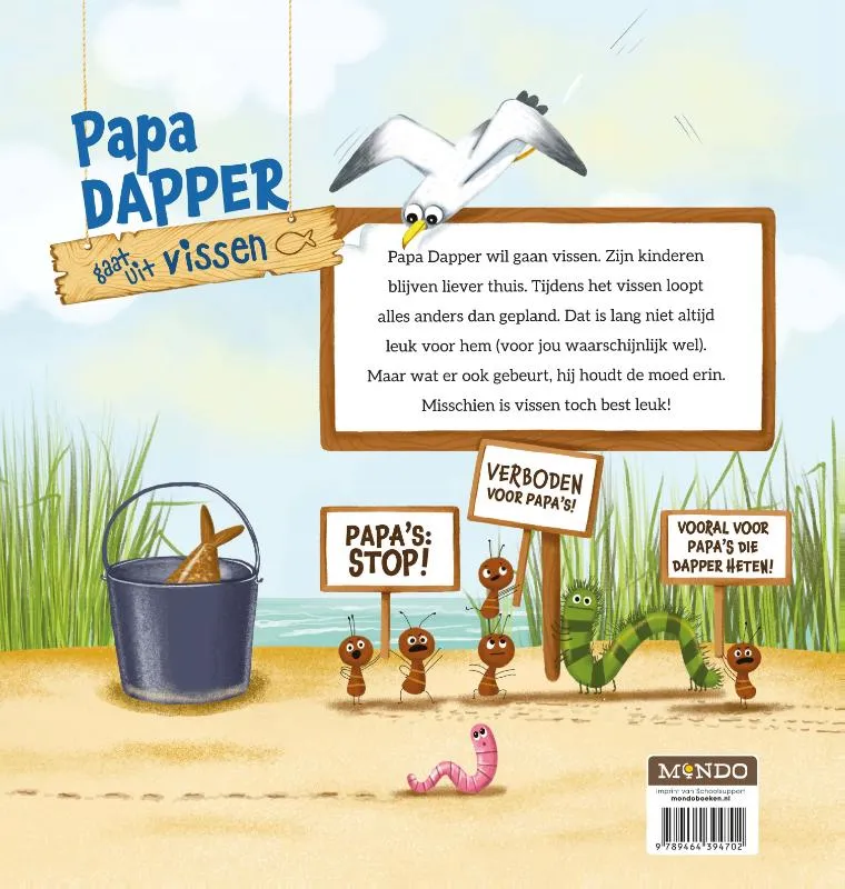 Papa Dapper gaat uit vissen | 9789464394702 Papa Dapper gaat uit vissen - Afbeelding 2