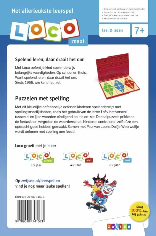 Loco maxi Dolfje Weerwolfje puzzelen met spelling | 9789048741571 Loco maxi Dolfje Weerwolfje puzzelen met spelling - Afbeelding 2