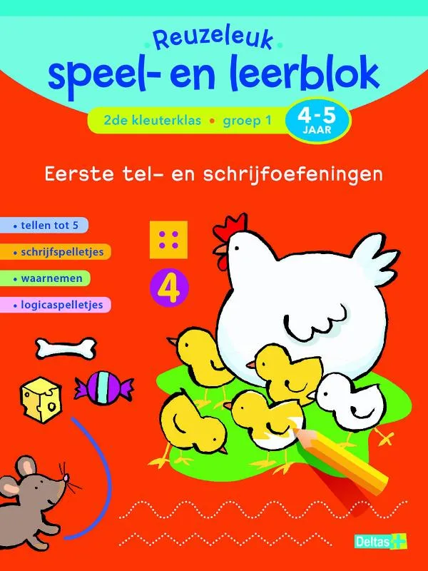 Reuzeleuk speel- en leerblok Tel- en schrijfoefeningen (4-5 j.) | 9789044742350 Reuzeleuk speel- en leerblok Tel- en schrijfoefeningen (4-5 j.)