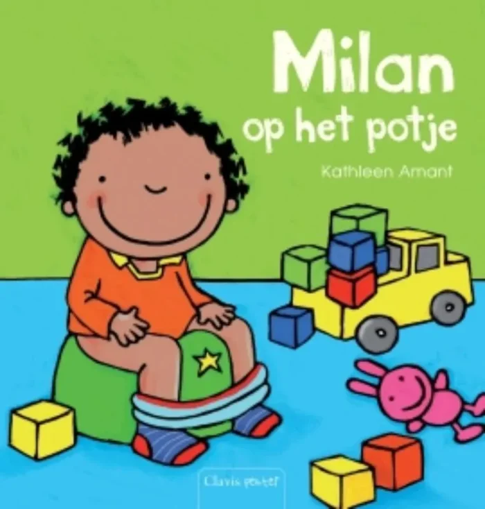 Milan op het potje