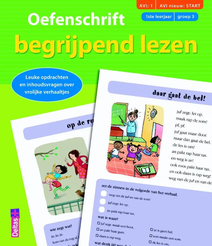 Oefenschrift begrijpend lezen AVI 1, AVI nieuw start, 1ste leerjaar groep 3 | 9789044749113 Oefenschrift begrijpend lezen AVI 1, AVI nieuw start, 1ste leerjaar groep 3