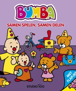Cardboard book with flaps - Samen spelen, samen delen