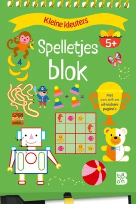Spelletjesblok met viltstift 5+