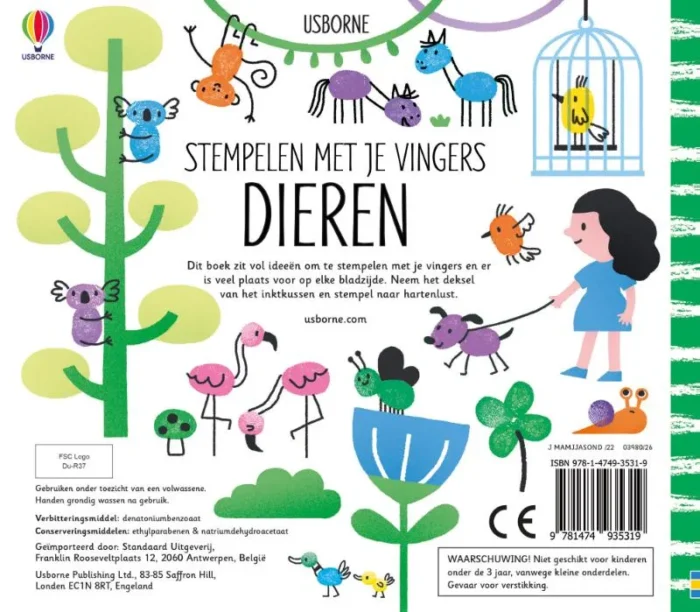 Stempelen met je vingers - Dieren / druk 1 - Afbeelding 2