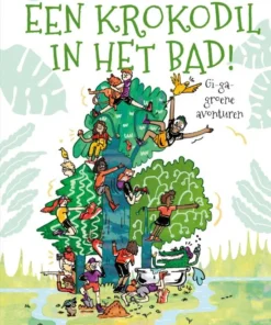 Een krokodil in het bad!