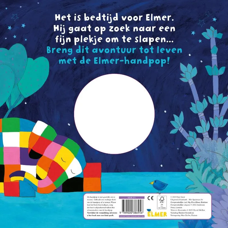Bedtijd voor Elmer | 9789000386956 Bedtijd voor Elmer - Afbeelding 2