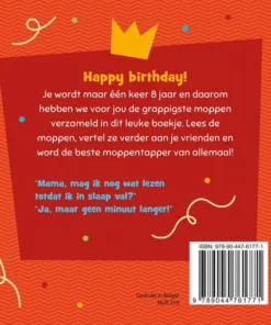 Alternative view of Hoera, 8 jaar! Moppenboek voor het grappigste feestvarken