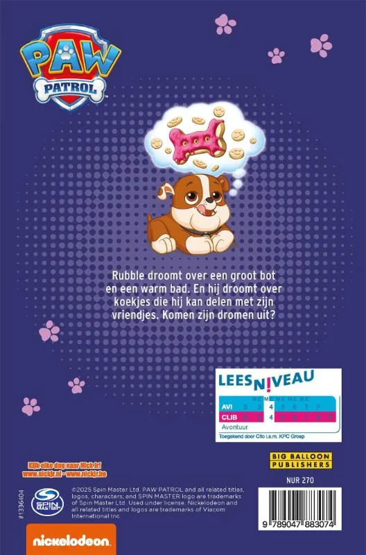PAW Patrol, De wens van Rubble | 9789047883074 PAW Patrol, De wens van Rubble - Afbeelding 2