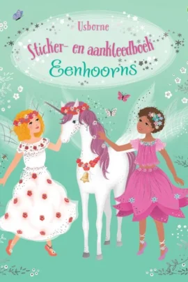 Sticker- en aankleedboek Eenhoorns