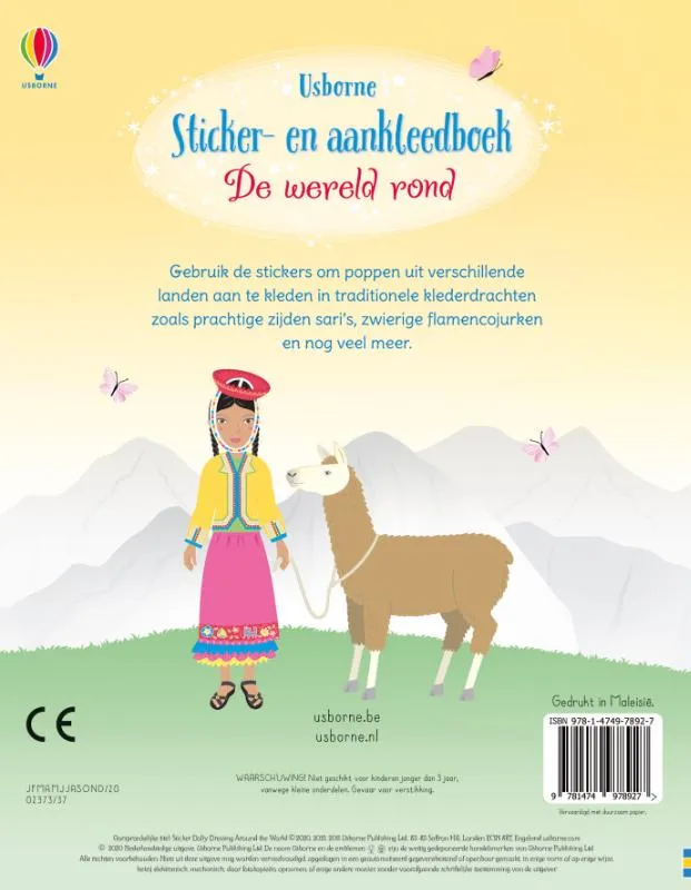 De wereld rond - Sticker- en aankleedboek | 9781474978927 De wereld rond - Sticker- en aankleedboek - Afbeelding 2