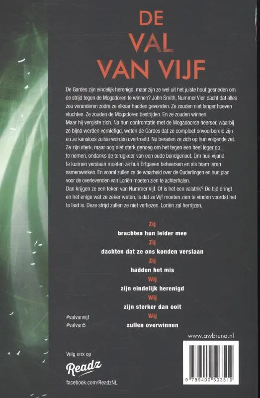 De val van Vijf | 9789400503519 De val van Vijf - Afbeelding 2