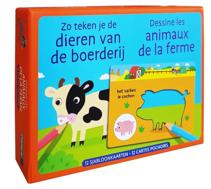 Zo teken je de dieren van de boerderij / Dessine les animaux de la ferme