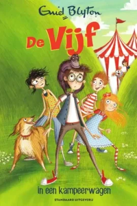 De Vijf in een kampeerwagen