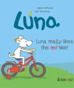 Luna really likes the red bike!