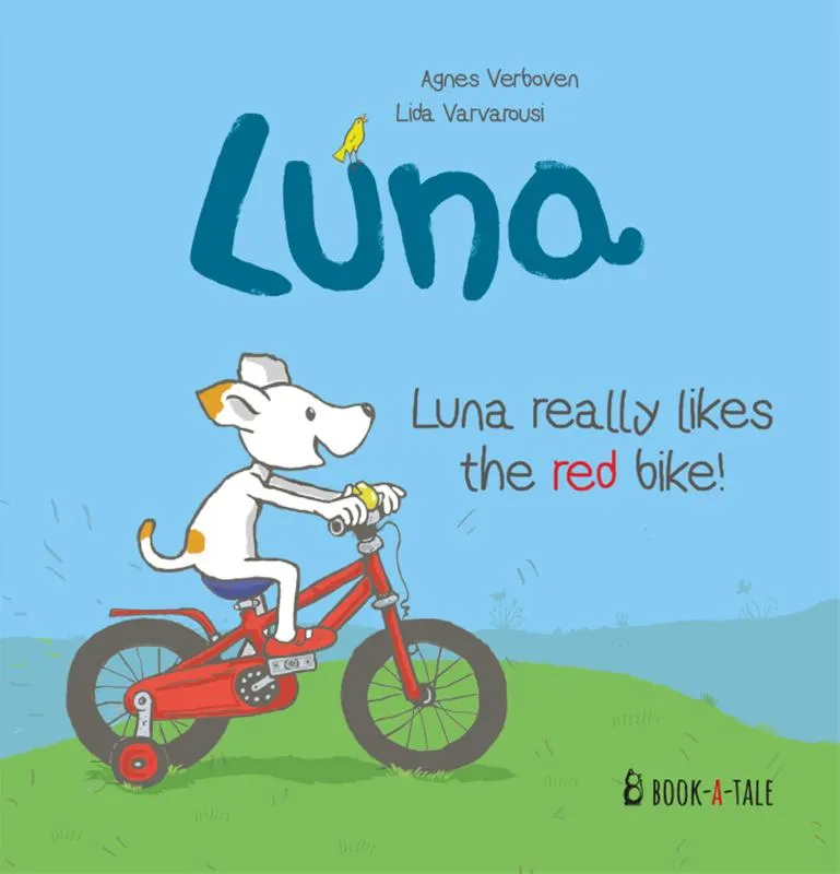 Luna really likes the red bike! | 9789493268159 Luna really likes the red bike!