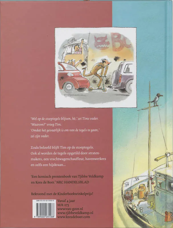 Tim op de tegels | 9789000035588 Tim op de tegels - Afbeelding 2