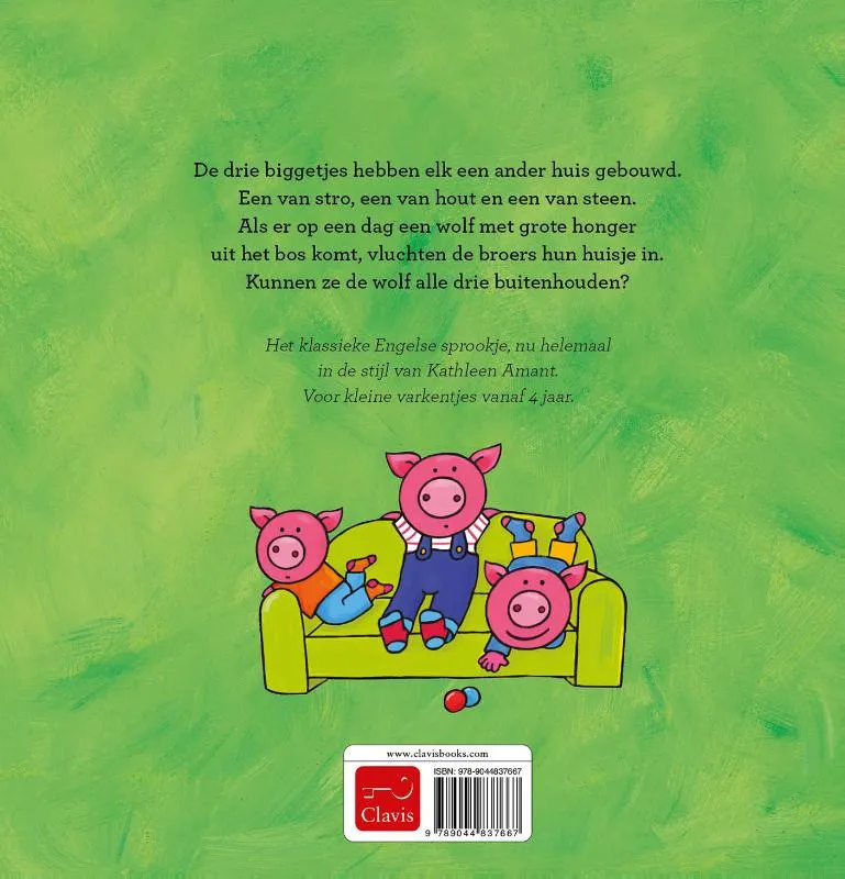 De drie biggetjes | 9789044837667 De drie biggetjes - Afbeelding 2