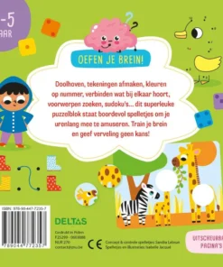 Oefen je brein! Leerrijke spelletjes 4-5 jaar | 9789044772357