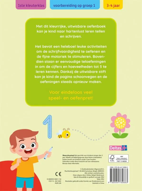 Schrijf- en telspelletjes 3-4 jaar | 9789044769883 Schrijf- en telspelletjes 3-4 jaar - Afbeelding 2
