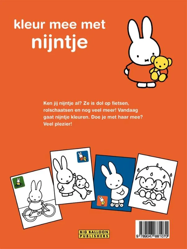 Kleur mee met nijntje | 9789047881070 Kleur mee met nijntje - Afbeelding 2