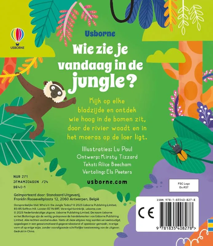 Wie zie je vandaag in de jungle? | 9781835408278 Wie zie je vandaag in de jungle? - Afbeelding 2
