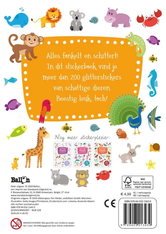 Glitterstickers 1 | 9789403213439 Glitterstickers 1 - Afbeelding 2