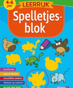 Leerrijk spelletjesblok 4-6 jaar