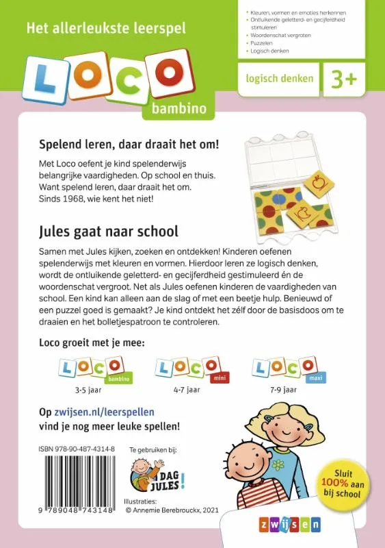 Loco Bambino Jules gaat naar school | 9789048743148 Loco Bambino Jules gaat naar school - Afbeelding 2