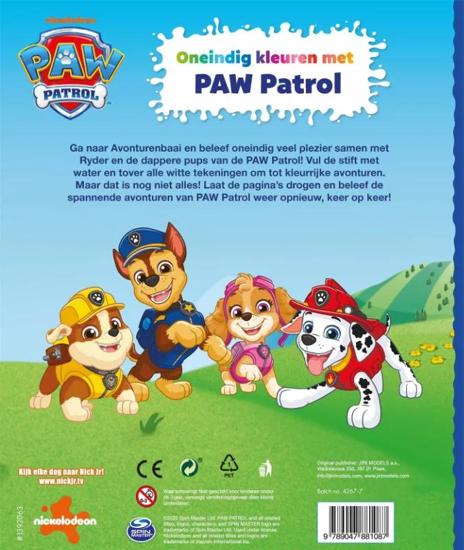 Oneindig kleuren met PAW Patrol | 9789047881087 Oneindig kleuren met PAW Patrol - Afbeelding 2
