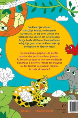 Alternative view of Lieve dieren / Les gentils animaux - Coloriages codés
