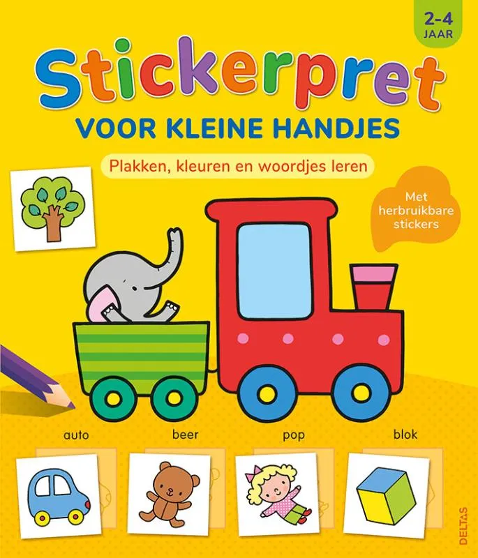 Stickerpret voor kleine handjes 2-4 jaar | 9789044754179 Stickerpret voor kleine handjes 2-4 jaar