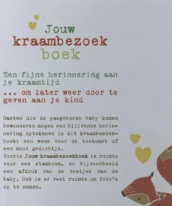 Jouw kraambezoekboek | 9789026608254