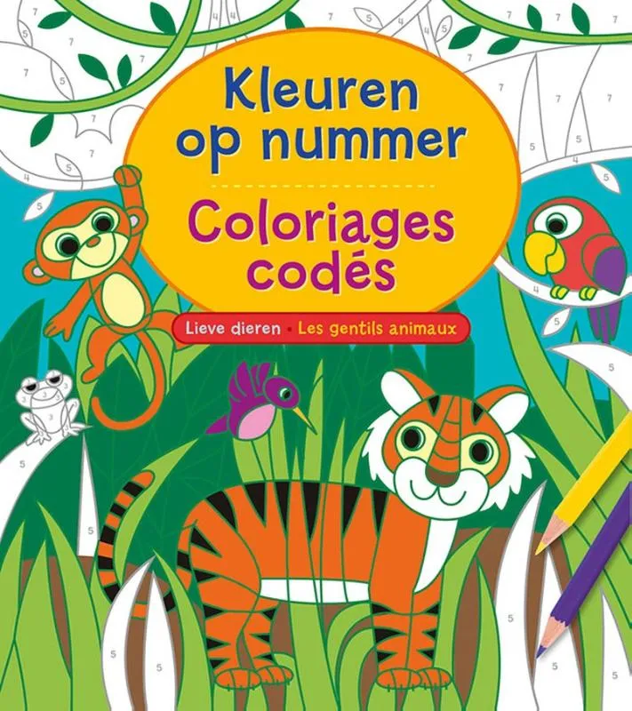 Lieve dieren / Les gentils animaux - Coloriages codés | 9789044762464 Lieve dieren / Les gentils animaux - Coloriages codés
