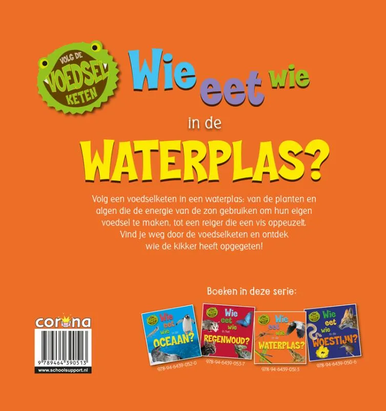 Wie eet wie in de waterplas? | 9789464390513 Wie eet wie in de waterplas? - Afbeelding 2