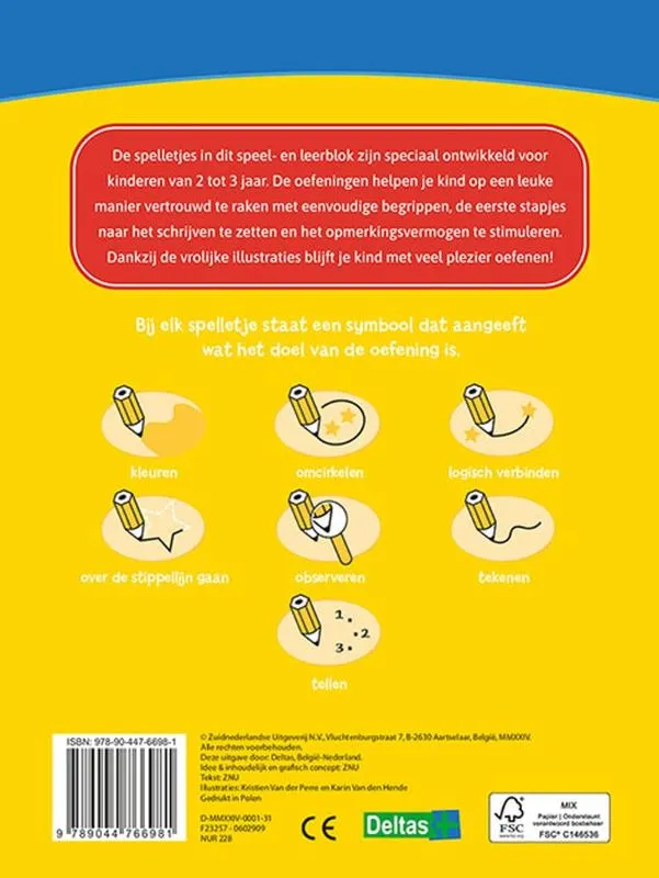 Leerrijk spelletjesblok 2-3 jaar | 9789044766981 Leerrijk spelletjesblok 2-3 jaar - Afbeelding 2