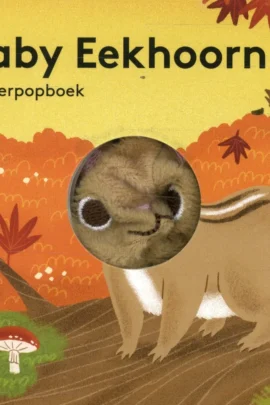 Vingerpopboekje Baby eekhoorn