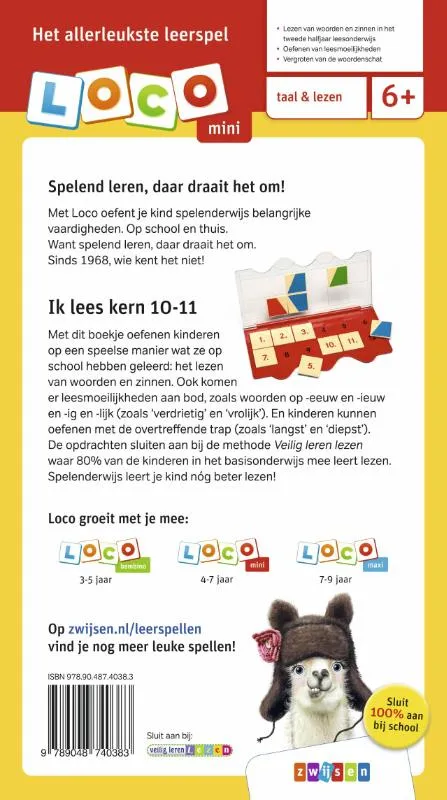 Loco mini veilig leren lezen ik lees kern 10-11 | 9789048740383 Loco mini veilig leren lezen ik lees kern 10-11 - Afbeelding 2
