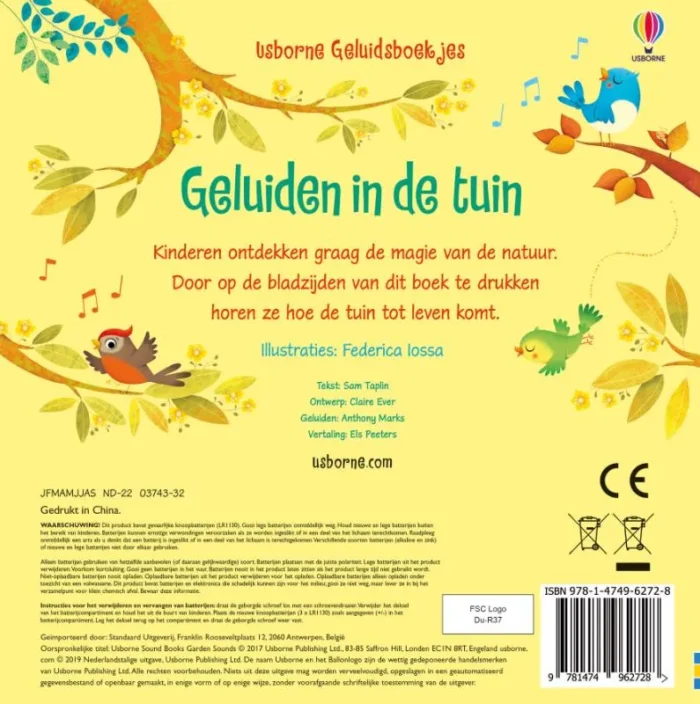 Geluidsboekje – Geluiden in de tuin - Afbeelding 2