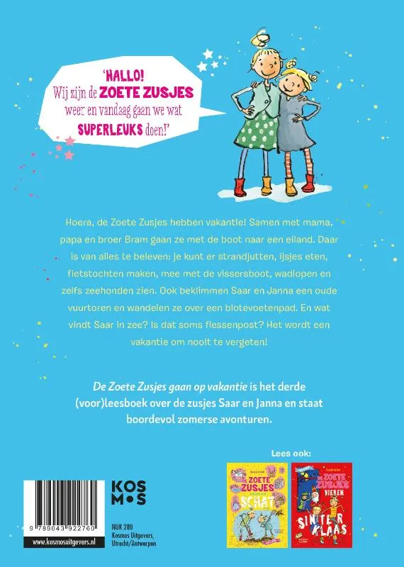 De Zoete Zusjes gaan op vakantie | 9789043922760 De Zoete Zusjes gaan op vakantie - Afbeelding 2