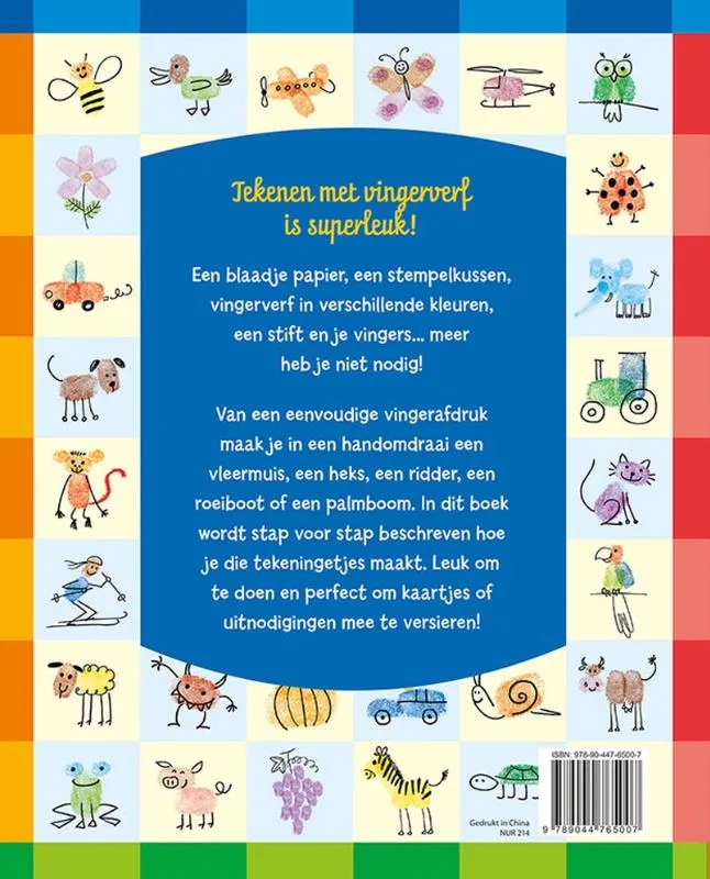 Ik kan 101 dingen tekenen met vingerverf | 9789044765007 Ik kan 101 dingen tekenen met vingerverf - Afbeelding 2