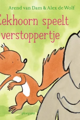 Eekhoorn speelt verstoppertje