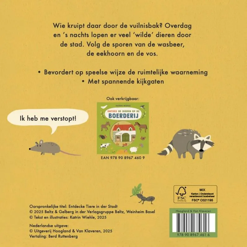 Dieren in de stad | 9789089674616 Dieren in de stad - Afbeelding 2