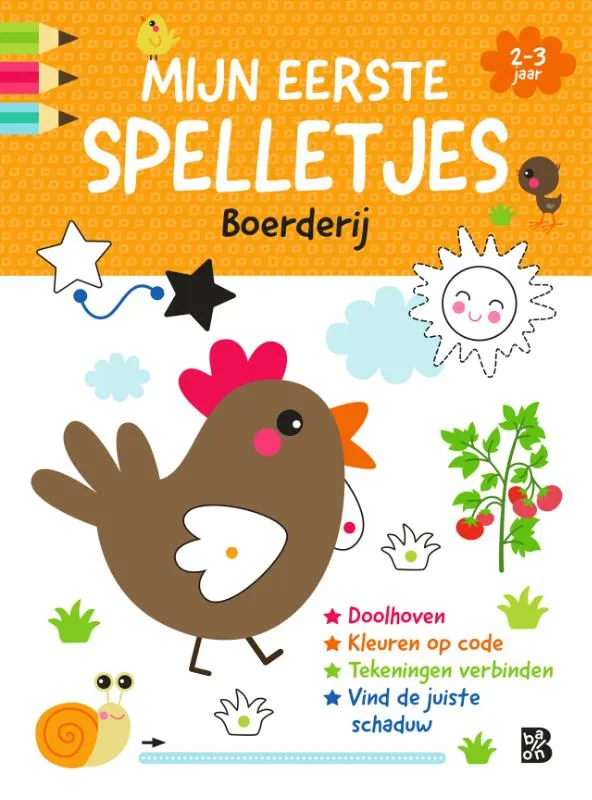 Mijn eerste spelletjesblok boerderij 2-3 jaar | 9789403233031 Mijn eerste spelletjesblok boerderij 2-3 jaar