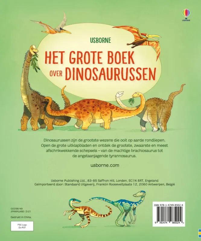 Het grote boek over dinosaurussen | 9781474985024 Het grote boek over dinosaurussen - Afbeelding 2