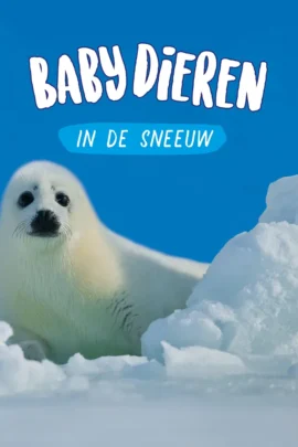 Babydieren in de sneeuw