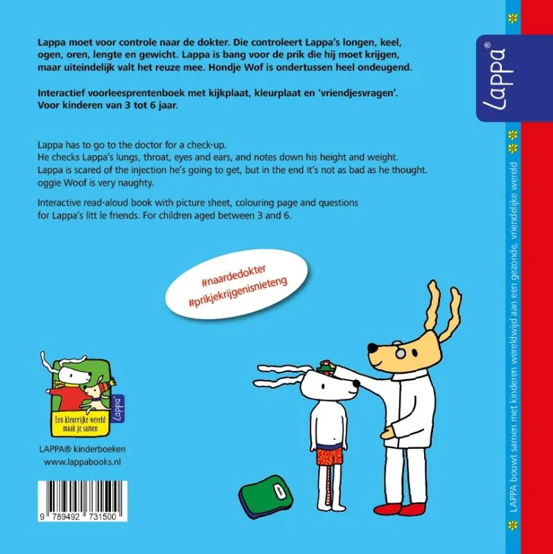 Lappa bij de dokter-Lappa goes to the doctor (NL-Engels) | 9789492731500 Lappa bij de dokter-Lappa goes to the doctor (NL-Engels) - Afbeelding 2