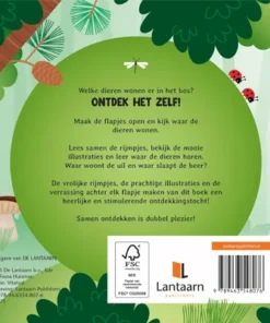 Wie woont hier? In het bos - Wijs aan en kijk onder de flap | 9789463548076