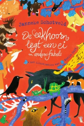 De eekhoorn legt een ei