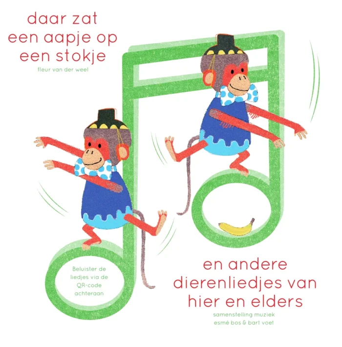 Daar zat een aapje op een stokje